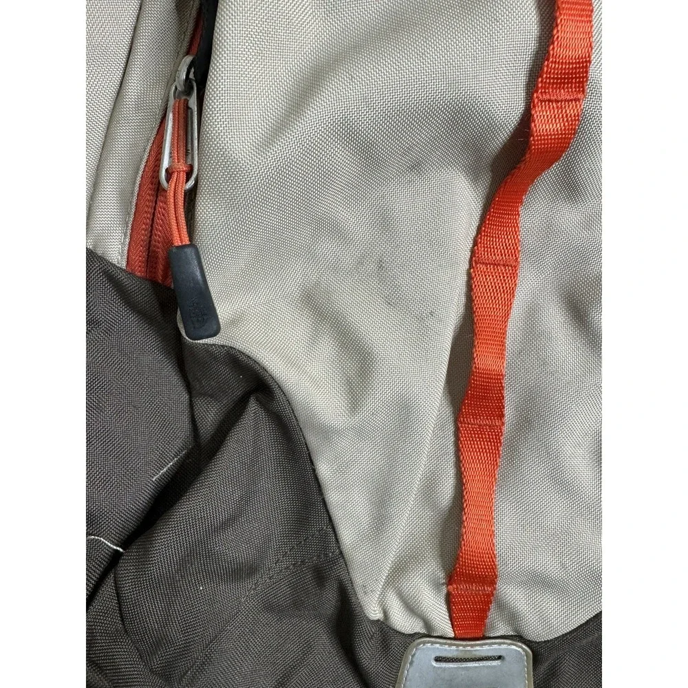 The North Face Vault Brown and Orang Vault Outdoor Hiking  Backpack